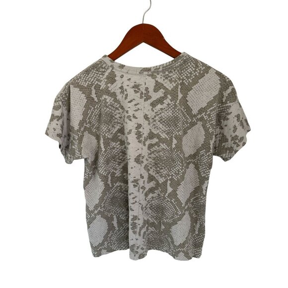 Rag & Bone Snake Print T-Shirt Size Small - Picture 5 of 7